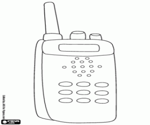 A walkie talkie of the detective coloring page printable game coloring pages walkie talkie case for christ