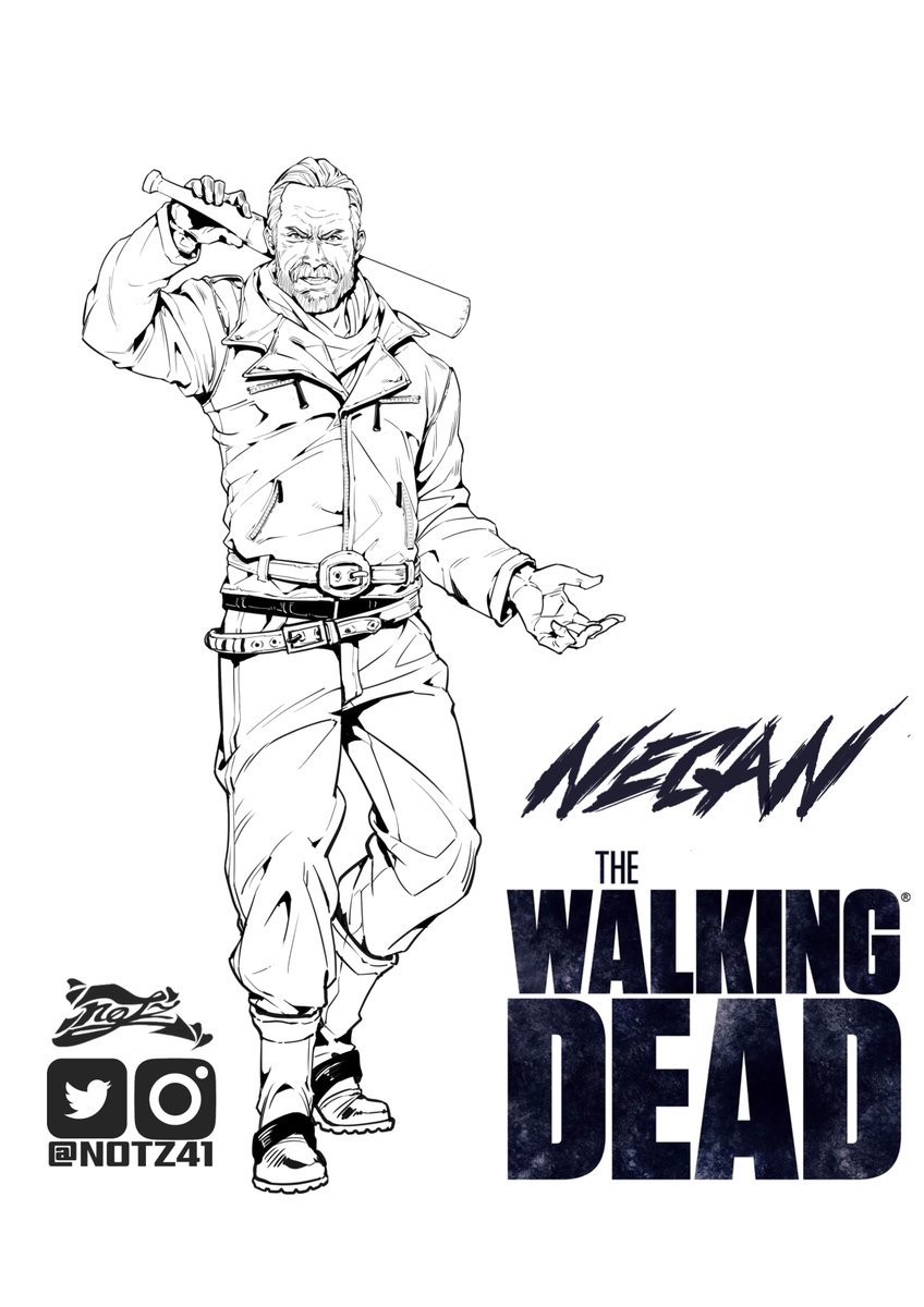 Nxt notz on x drawing jdmorgan negan of walkingdead walkingdeadamc in mins ìíëë notz notz httpstcodinzgwwul x