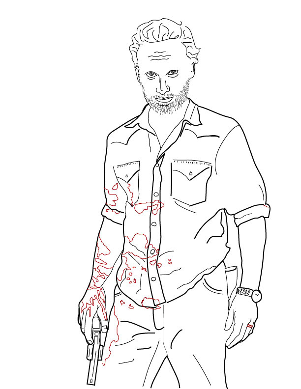 Twd line drawing