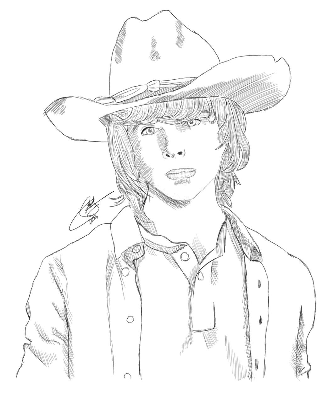 Carl grimes from the walking dead by tabeasusan on