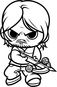 Free walking dead coloring pages colorable character chibis