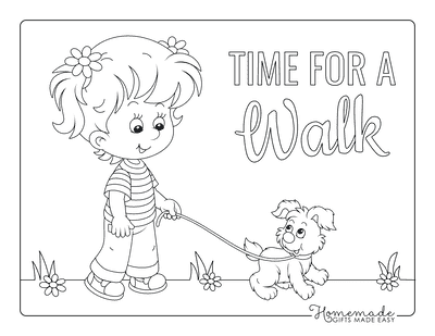 Free dog coloring pages for kids adults