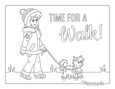 Free dog coloring pages for kids adults