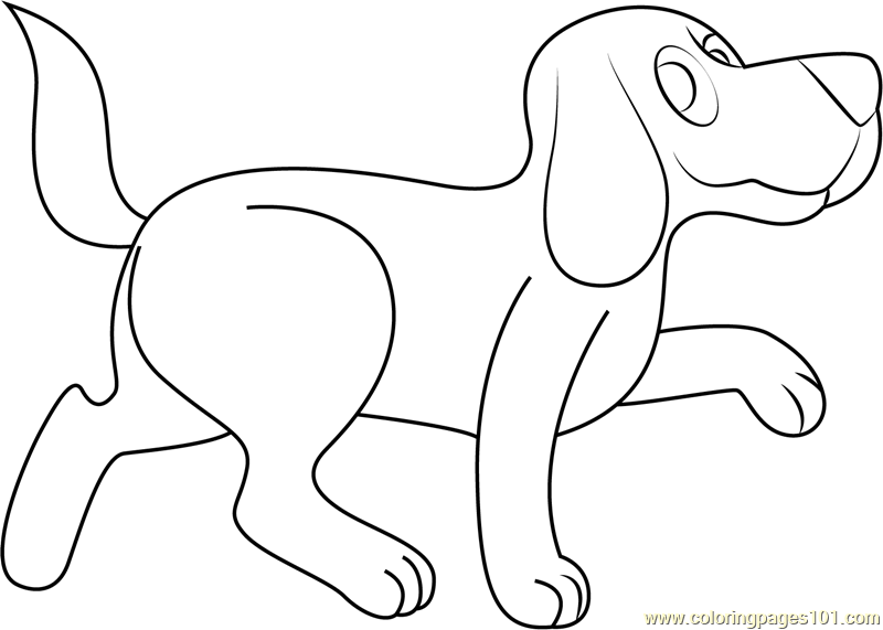 Clifford walking coloring page for kids