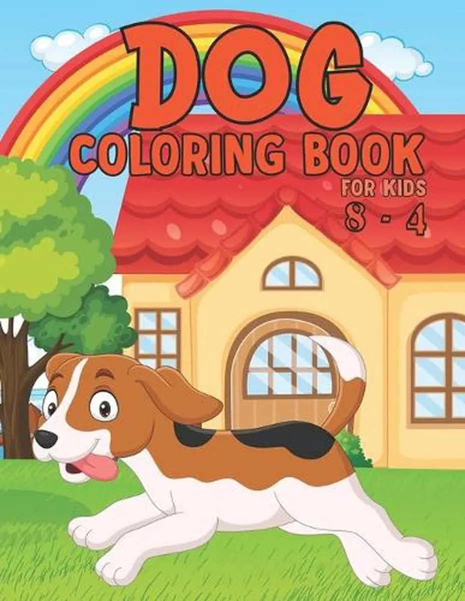 Dog coloring book for kids