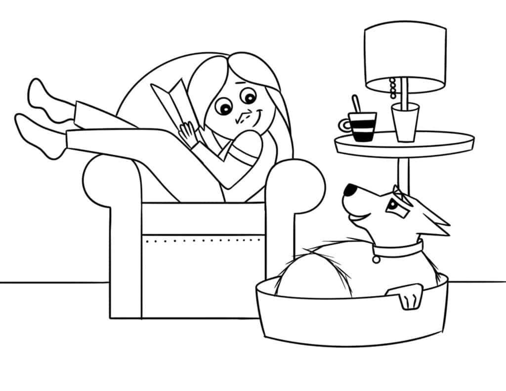 Free pet coloring pages â the hollydog blog