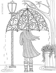 Coloring pages judy clement wall art illustration