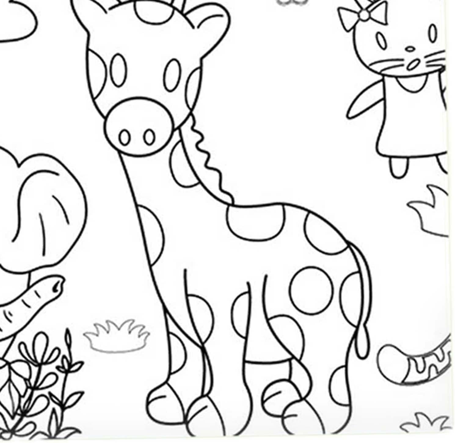 Coloring paper roll wall coloring sheets coloring books drawing paper roll coloring poster for children animal kingdom fruugo no