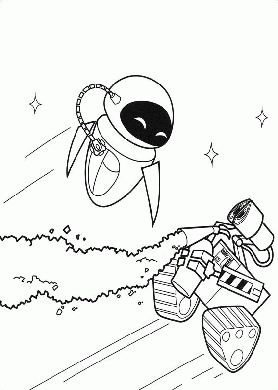 Wall e coloring pages