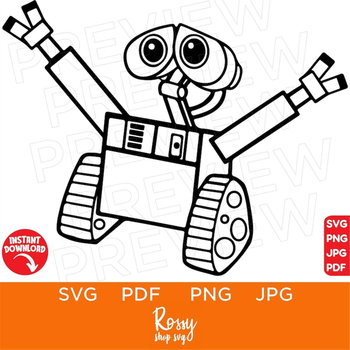 Wall e svg disneyland ears clipart eve mouse svg cut