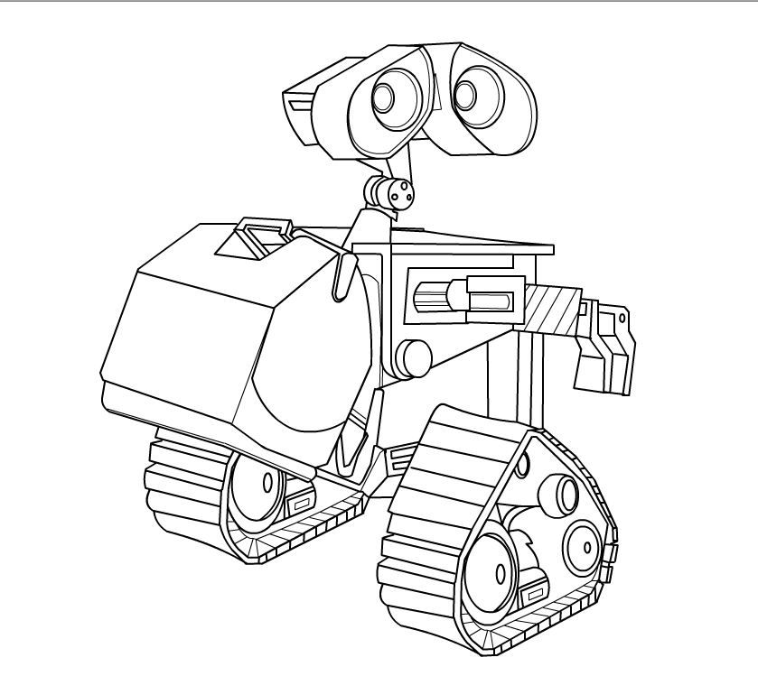 Free wall e coloring pages download free wall e coloring pages png images free cliparts on clipart library