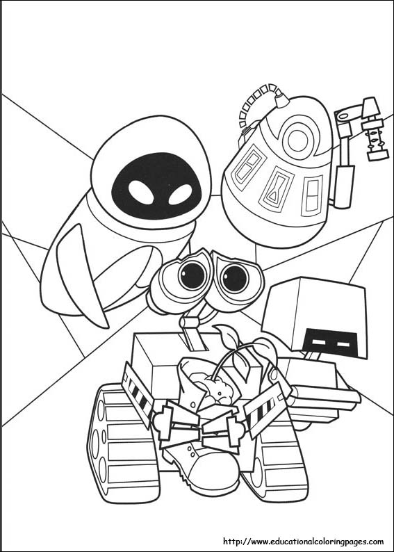 Wall e coloring pages