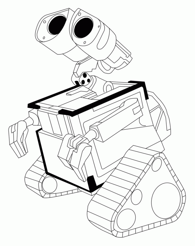 Wall e coloring pages free