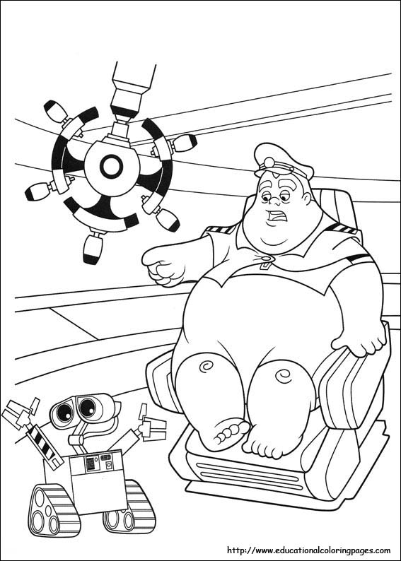 Wall e coloring pages