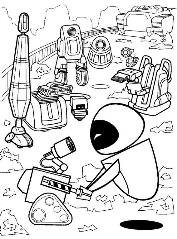 Coloring page wall