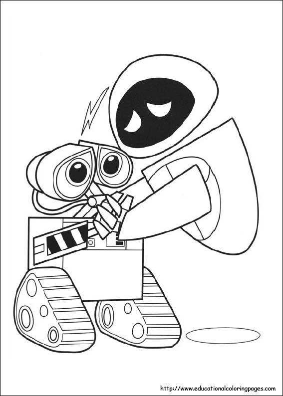 Wall e coloring pages