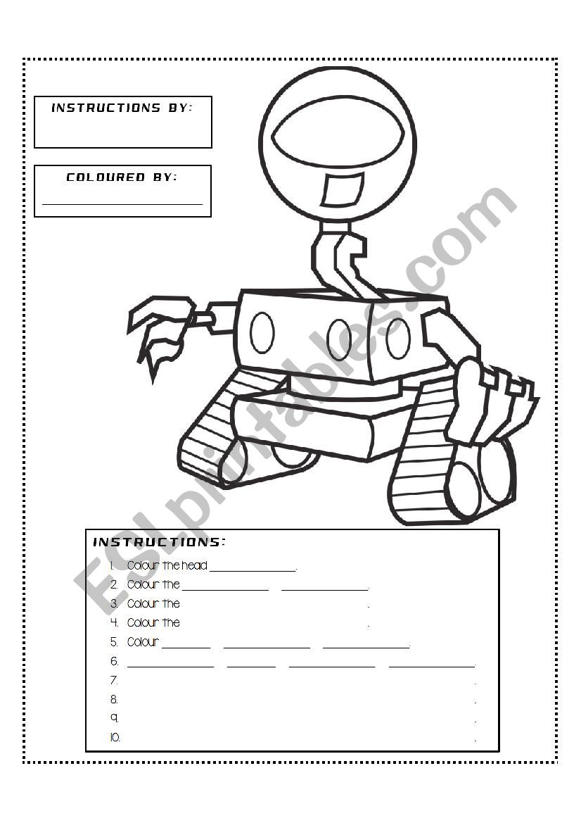 Colour the robot