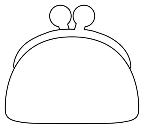 Purse emoji coloring page free printable coloring pages