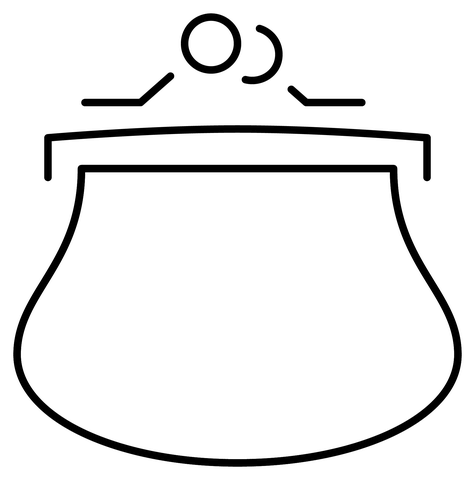 Purse emoji coloring page free printable coloring pages