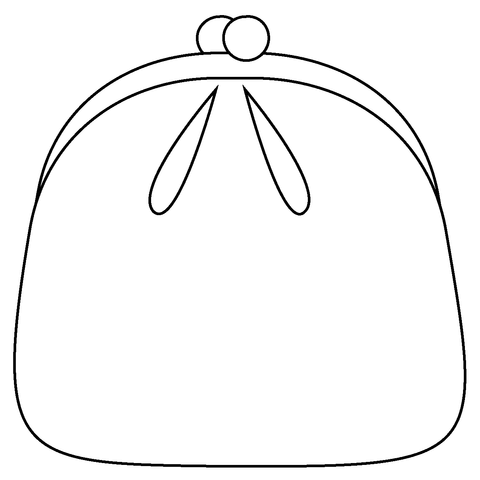 Purse emoji coloring page free printable coloring pages