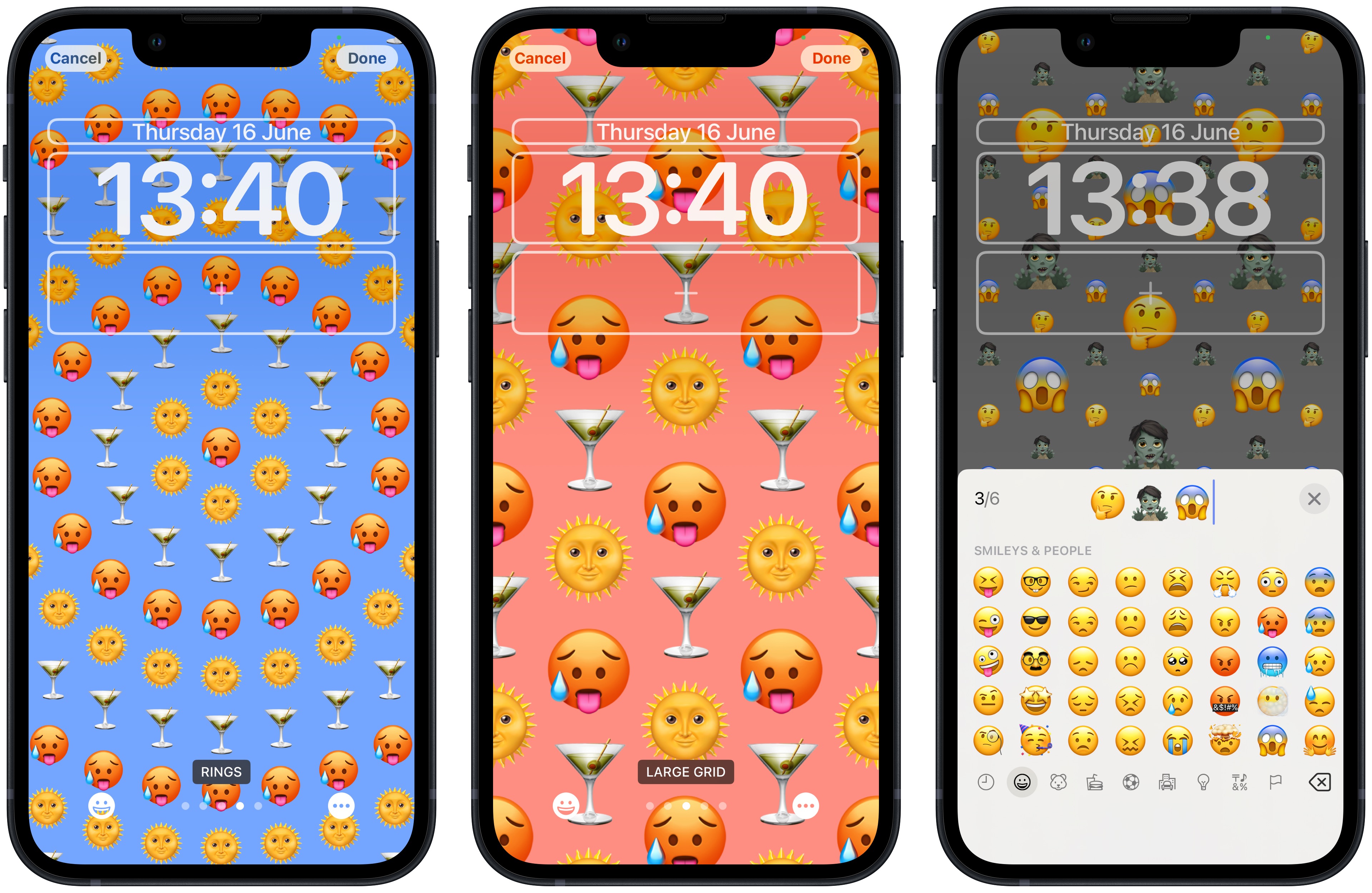 Ios how to create an emoji lock screen wallpaper