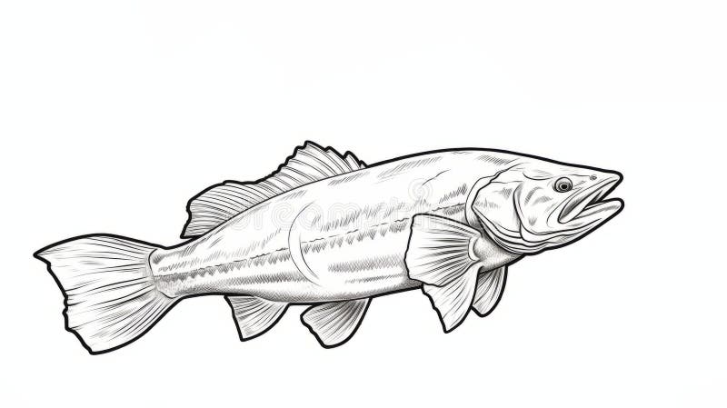 Fish coloring page preschoolers stock illustrations â fish coloring page preschoolers stock illustrations vectors clipart