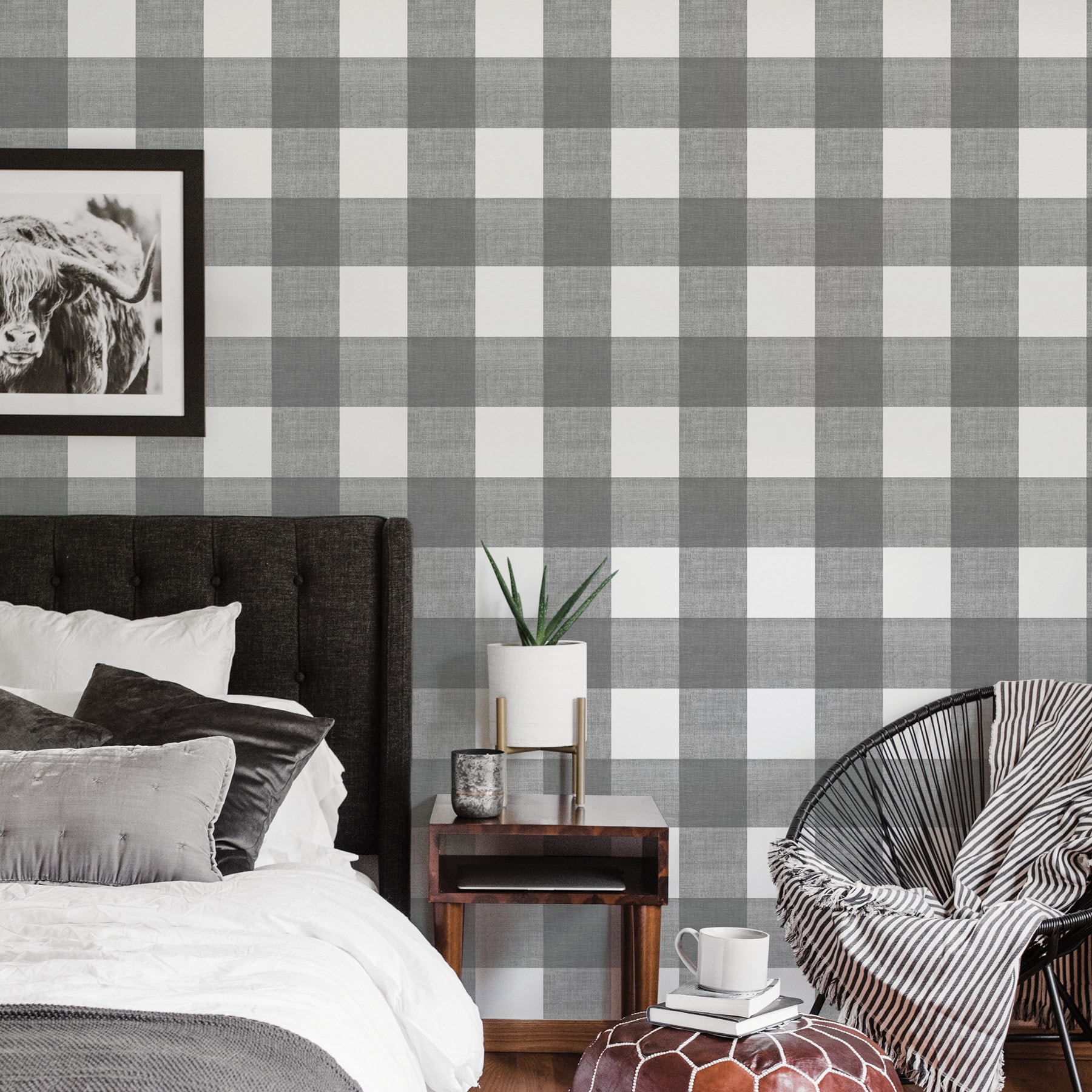 Plaid wallpaper at