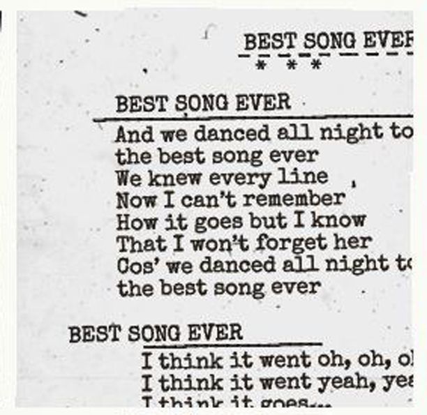 Some lyrics of best song ever one direction lyrics best song ever one direction live