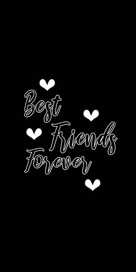 Download bff black and white art wallpaper