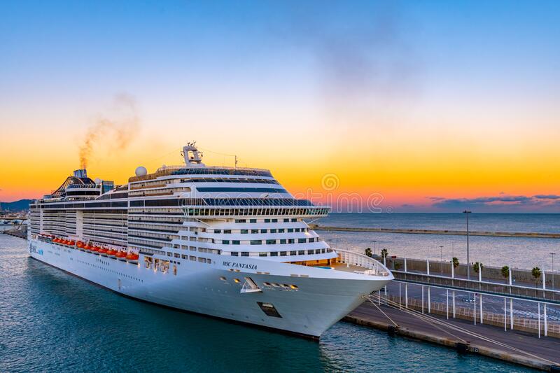 Msc fantasia cruise ship of msc cruises editorial stock photo