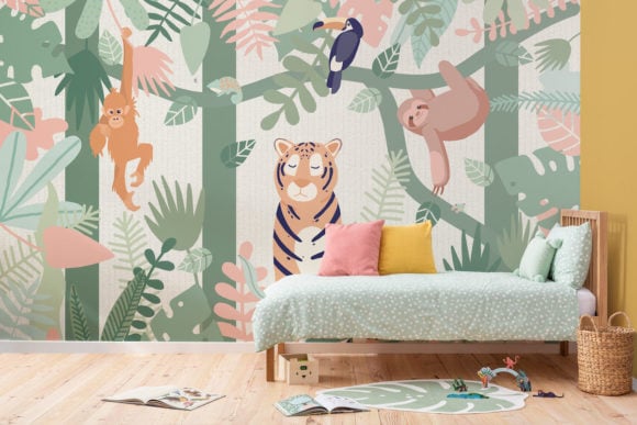 Kids wallpaper peel stick murals