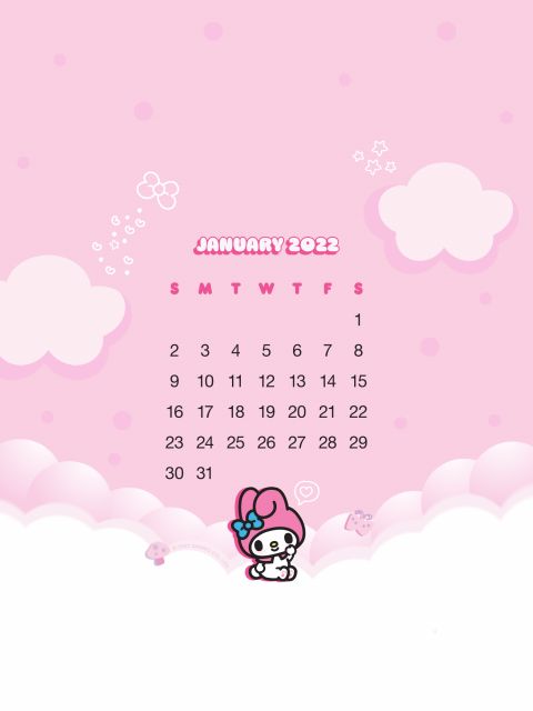 My melody calendar in sanrio wallpaper sanrio characters melody