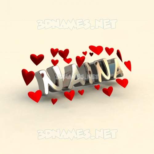 Preview of in love d name for naina