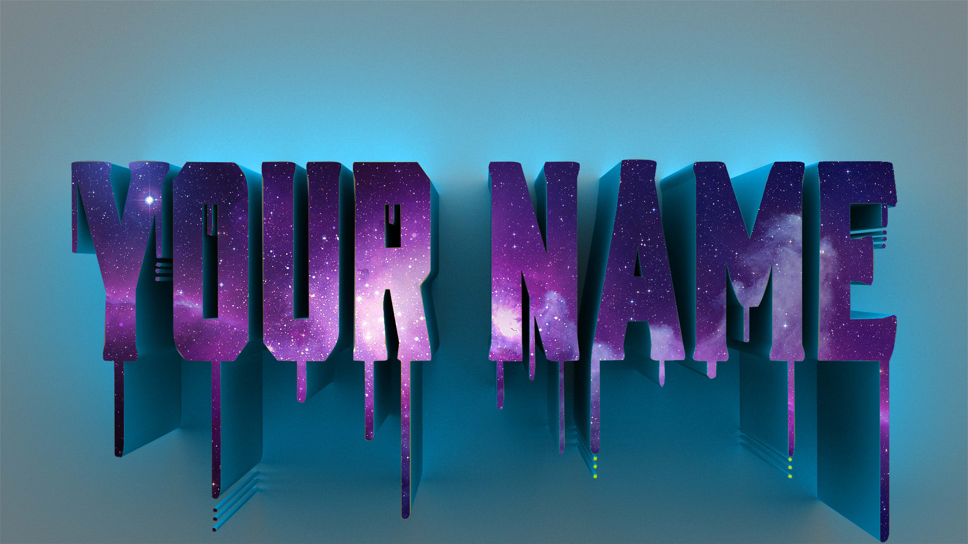 Create your logo name wallpaper by kryatic