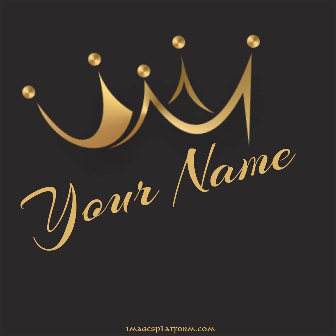 Gold crown name wallpaper