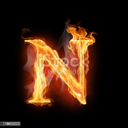 Fire alphabet letter n stock photos pictures royalty