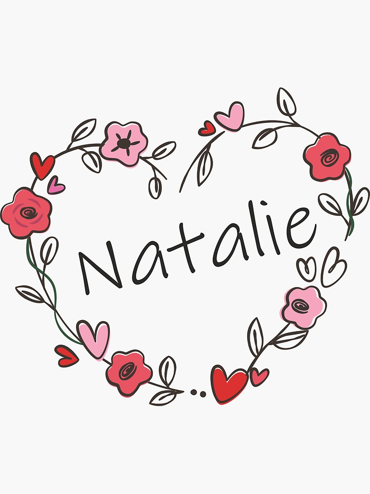 Natalie sticker by oleo in iphone wallpaper purple flower name wallpaper name drawings