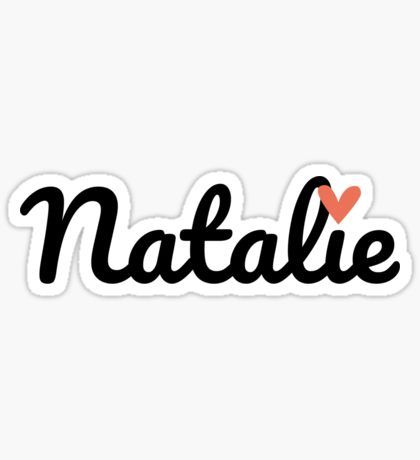 Natalie stickers calligraphy lessons monogram wall decals name wallpaper