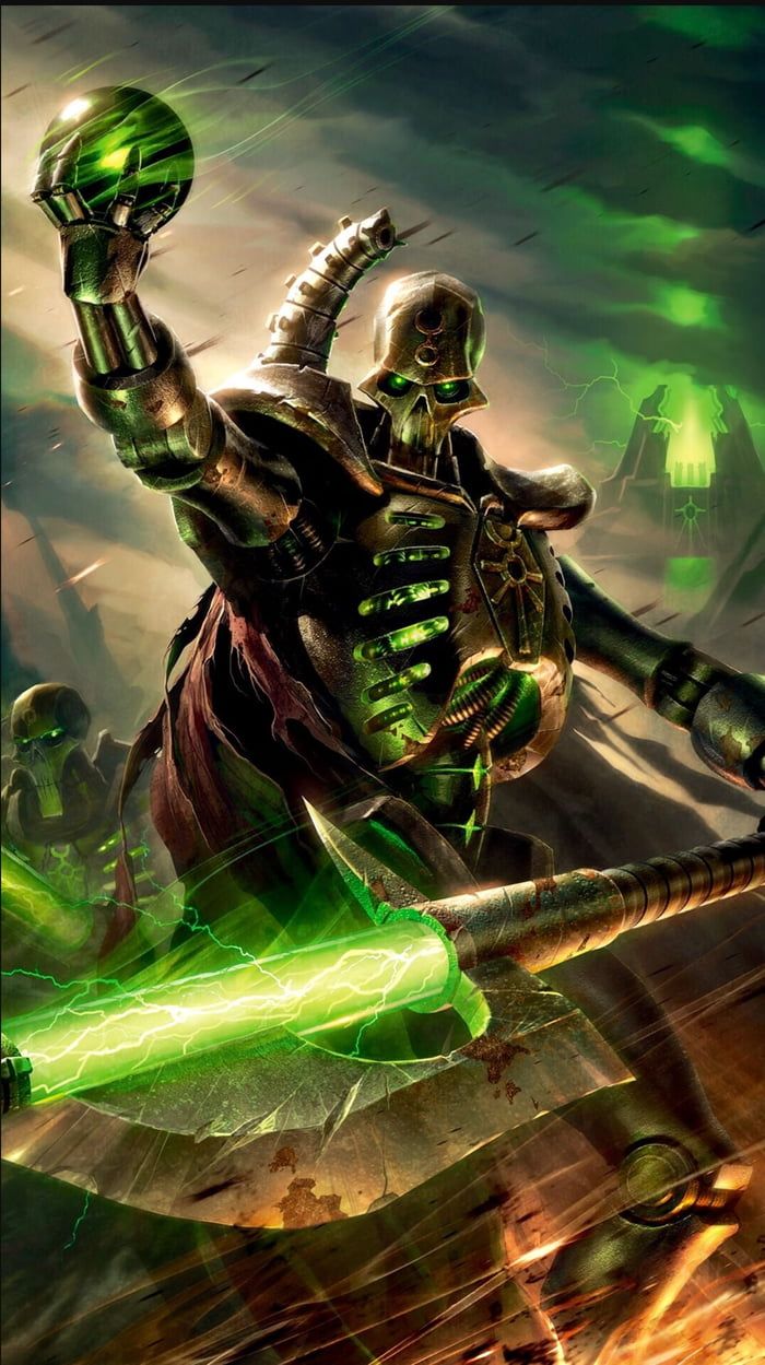 Another warhammer k phone wallpaper for you and today is the necrons