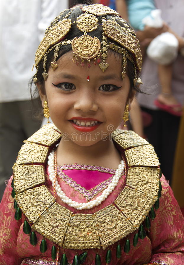 Nepali girl stock photos