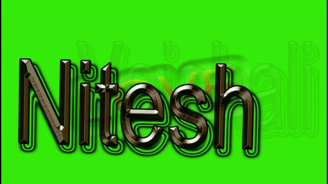 Preview of Black Background 3D name for 