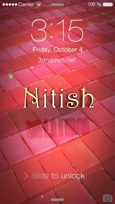Nitish Name Signature Calligraphy Status | How to Cursive write with cut  Marker #nitish @nitish - YouTube