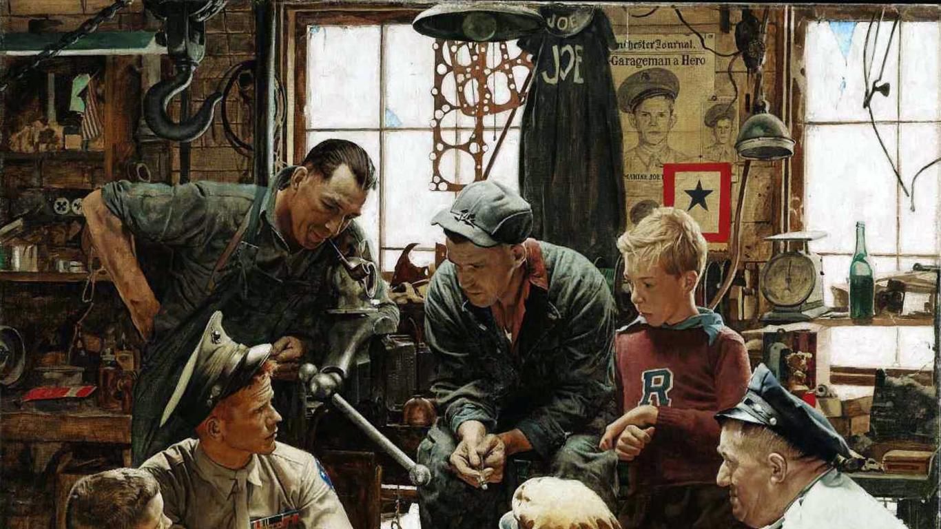 Norman rockwell wallpaper hq wallpaper