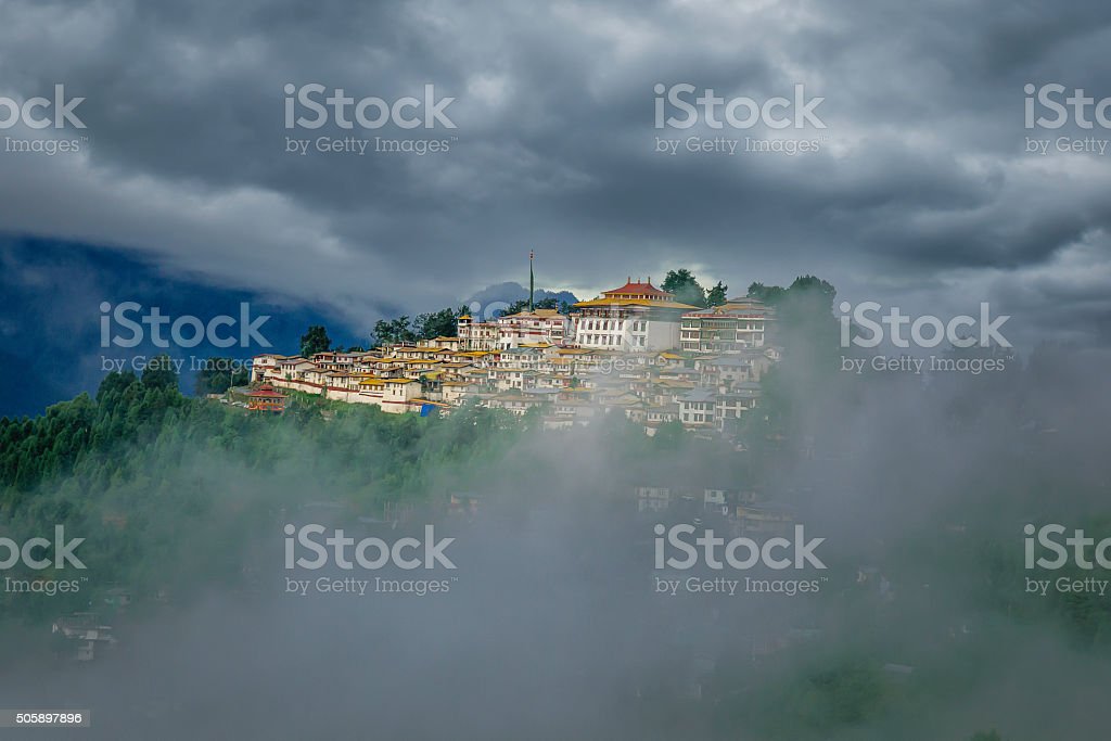 Tawang monastery arunachal pradesh india stock photo