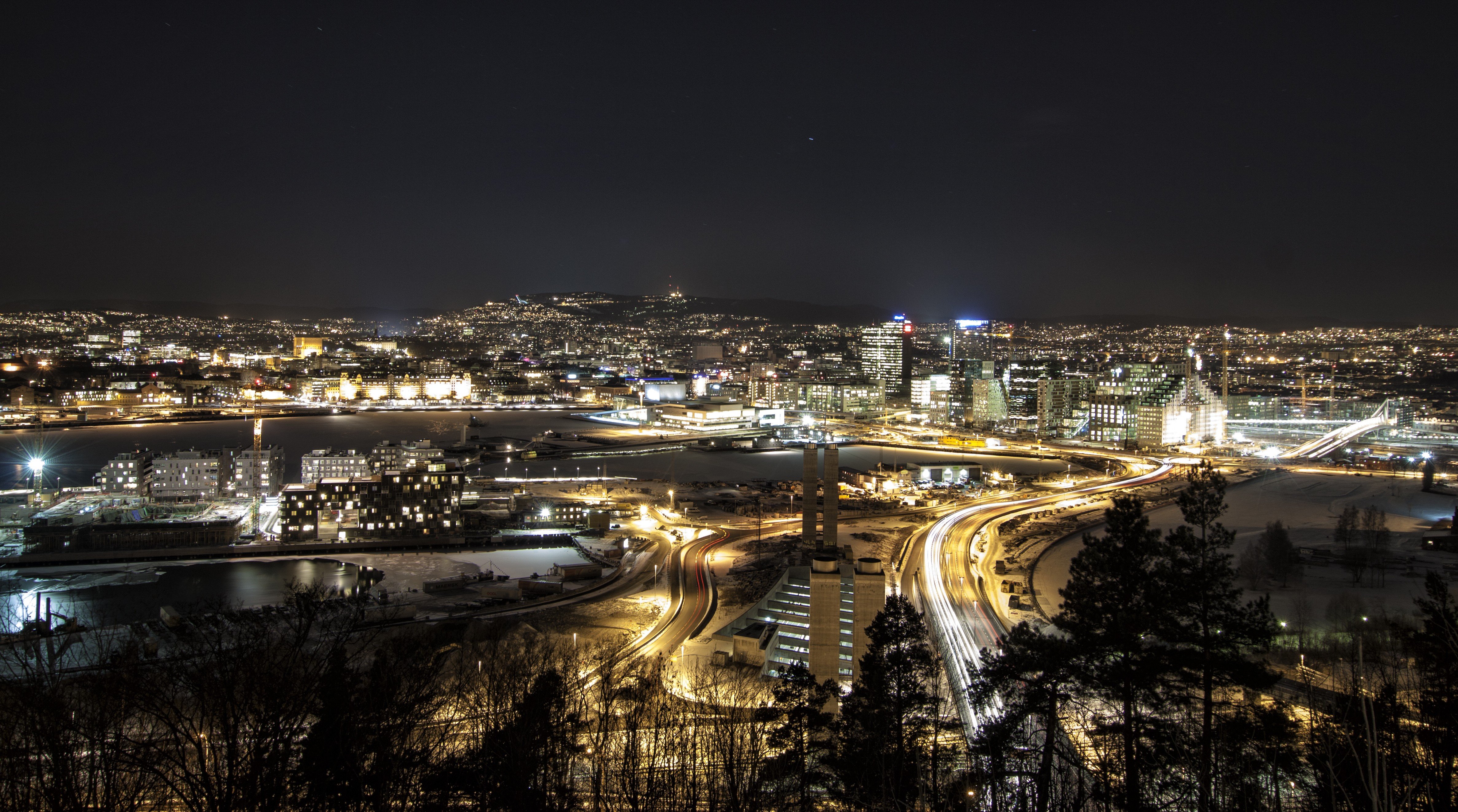 Night oslo norway hd wallpapers desktop and mobile images photos