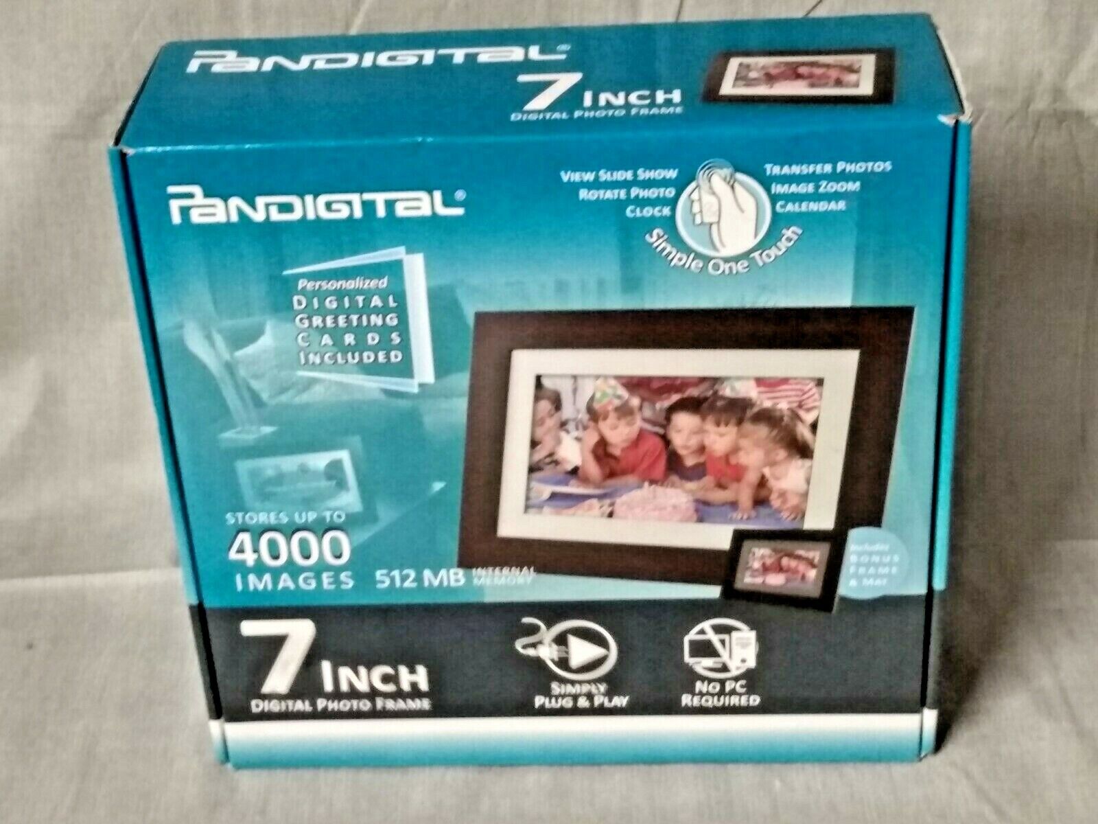 Pandigital inch digital photo frame stores photos