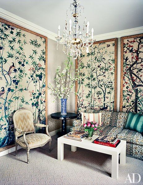 Chinoiserie chic framed wallpaper panels asian home cor framed wallpaper panels living room sign inspiration