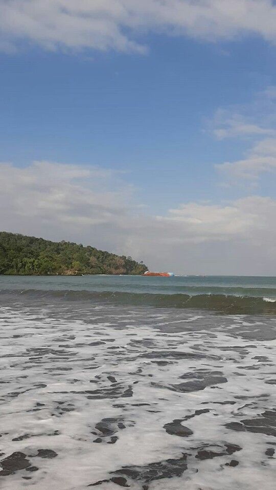 Pangandaran beach west java indonesia pemandangan fotografi perjalanan pantai