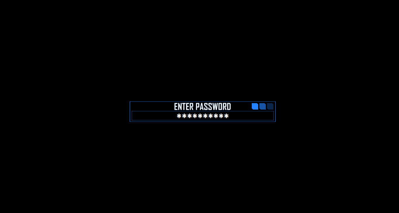 Password protected rainmeter by bluewolf