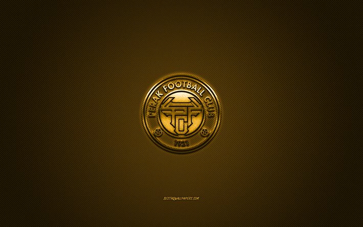 Download wallpapers perak fc malaysian football club gold logo gold carbon fiber background malaysia super league football ipoh city malaysia perak fc logo for desktop free pictures for desktop free